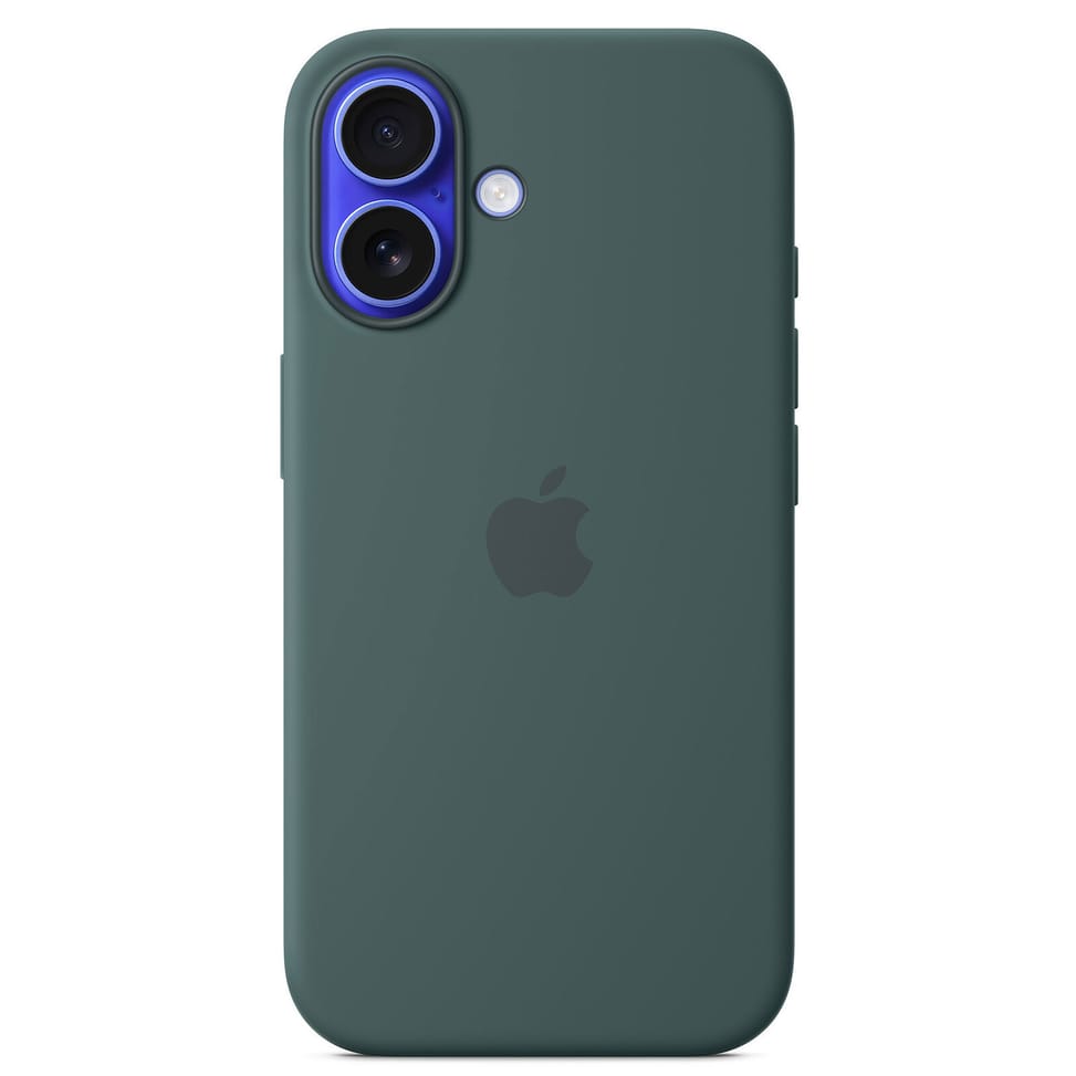 جراب Apple Silicone Case with MagSafe أخضر بحيري لـ Apple iPhone 16 — صورة 1