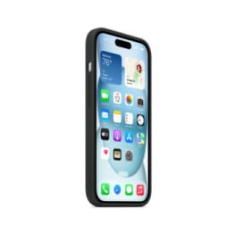 Apple Silicone Case with MagSafe Noir Apple iPhone 15