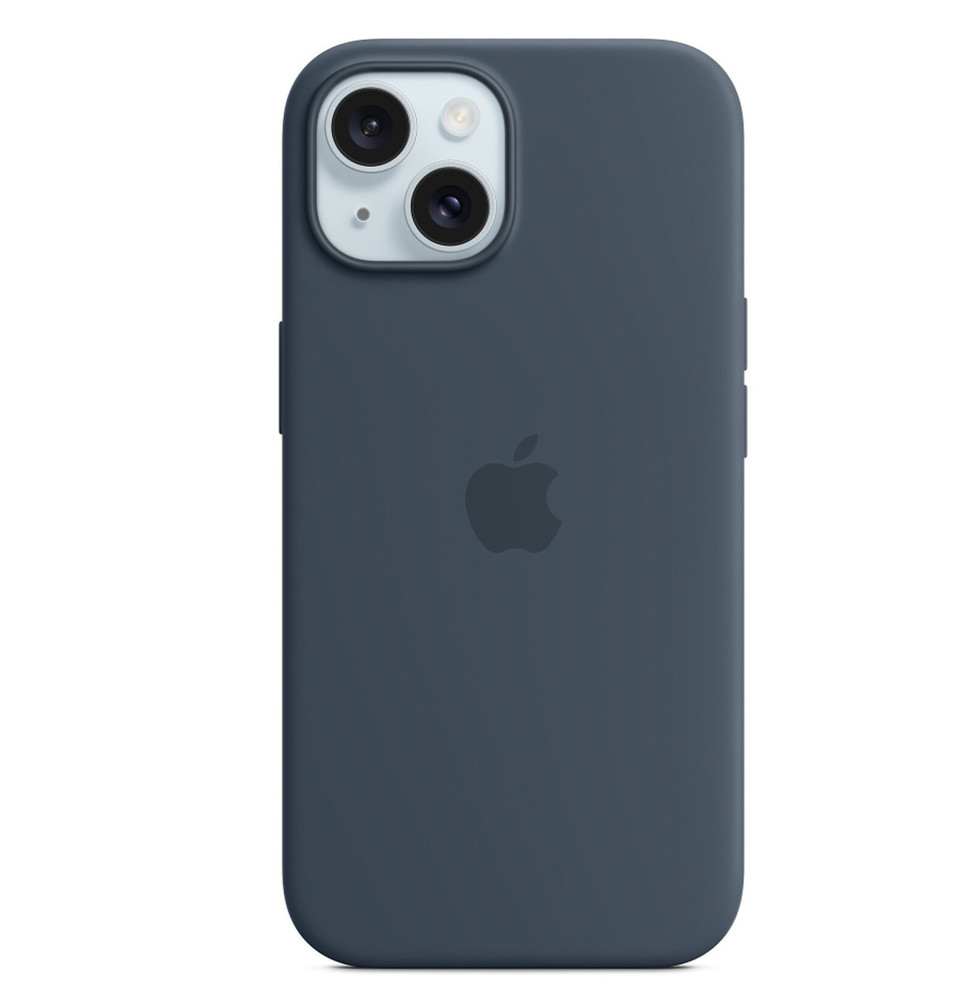 Apple Silicone Case with MagSafe Bleu Orage Apple iPhone 15