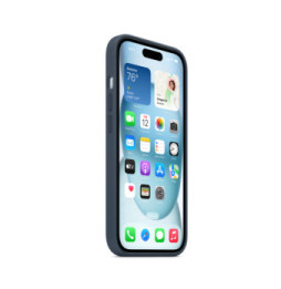 Apple Silicone Case with MagSafe Bleu Orage Apple iPhone 15