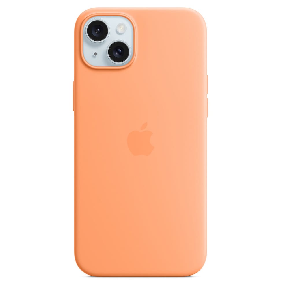 Apple Silicone Case with MagSafe Sorbet à Orange Apple iPhone 15 Plus — image 1