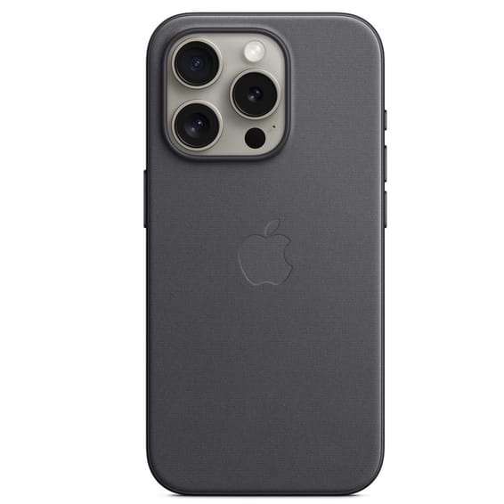Apple FineWoven with MagSafe Noir Apple iPhone 15 Pro