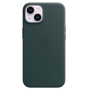 Apple Leather Case with MagSafe Vert forêt Apple iPhone 14