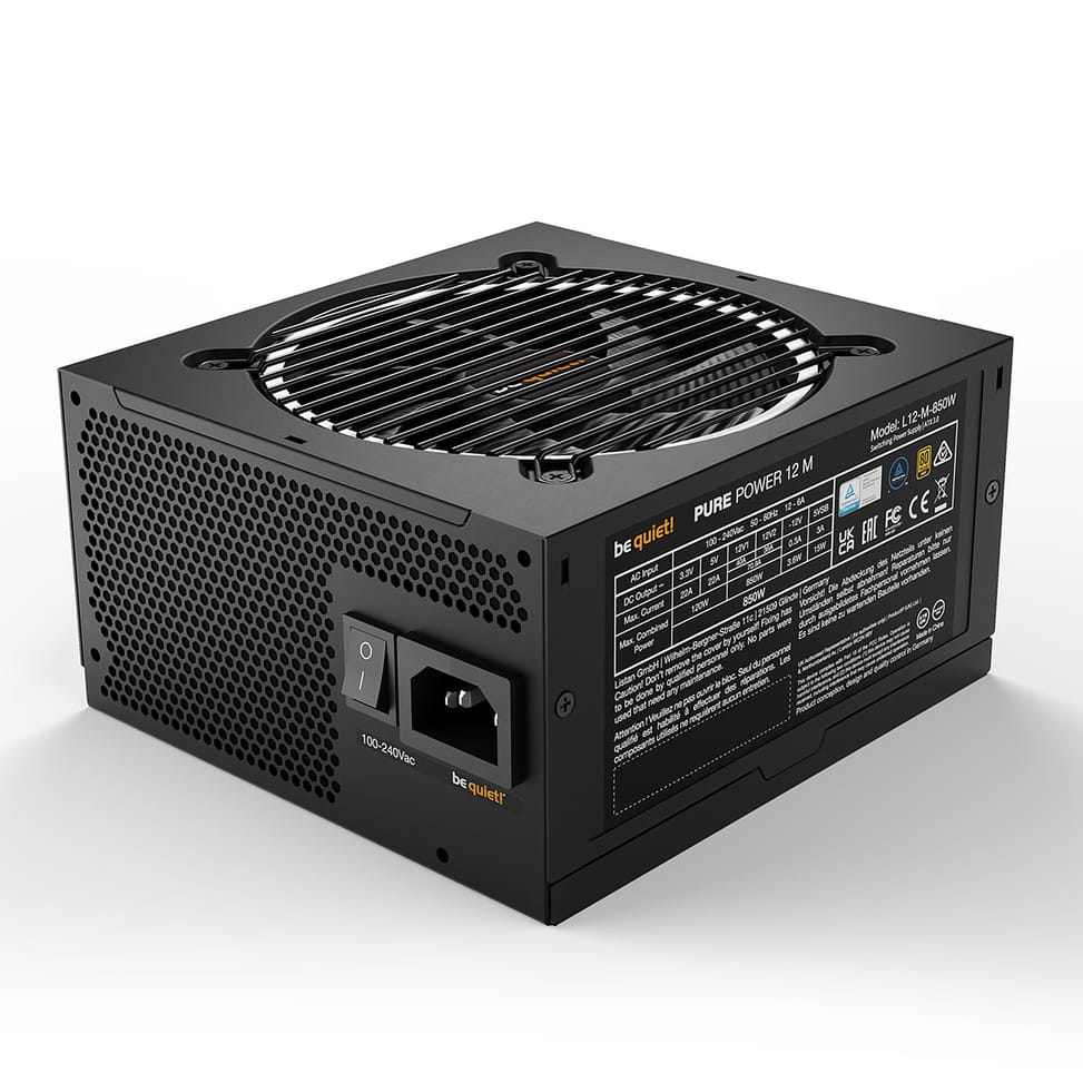 Alimentation PC be quiet! Pure Power 12 M 850W 80PLUS Gold — image 2