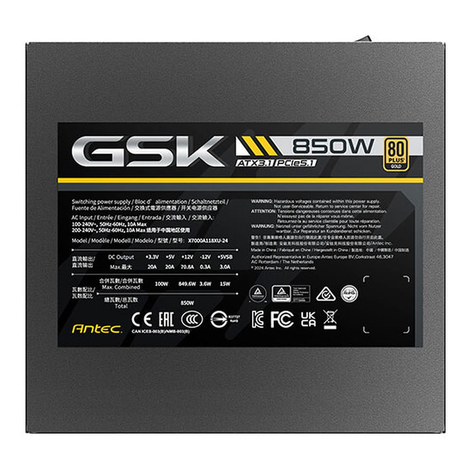Alimentation PC Antec GSK 850 — image 5