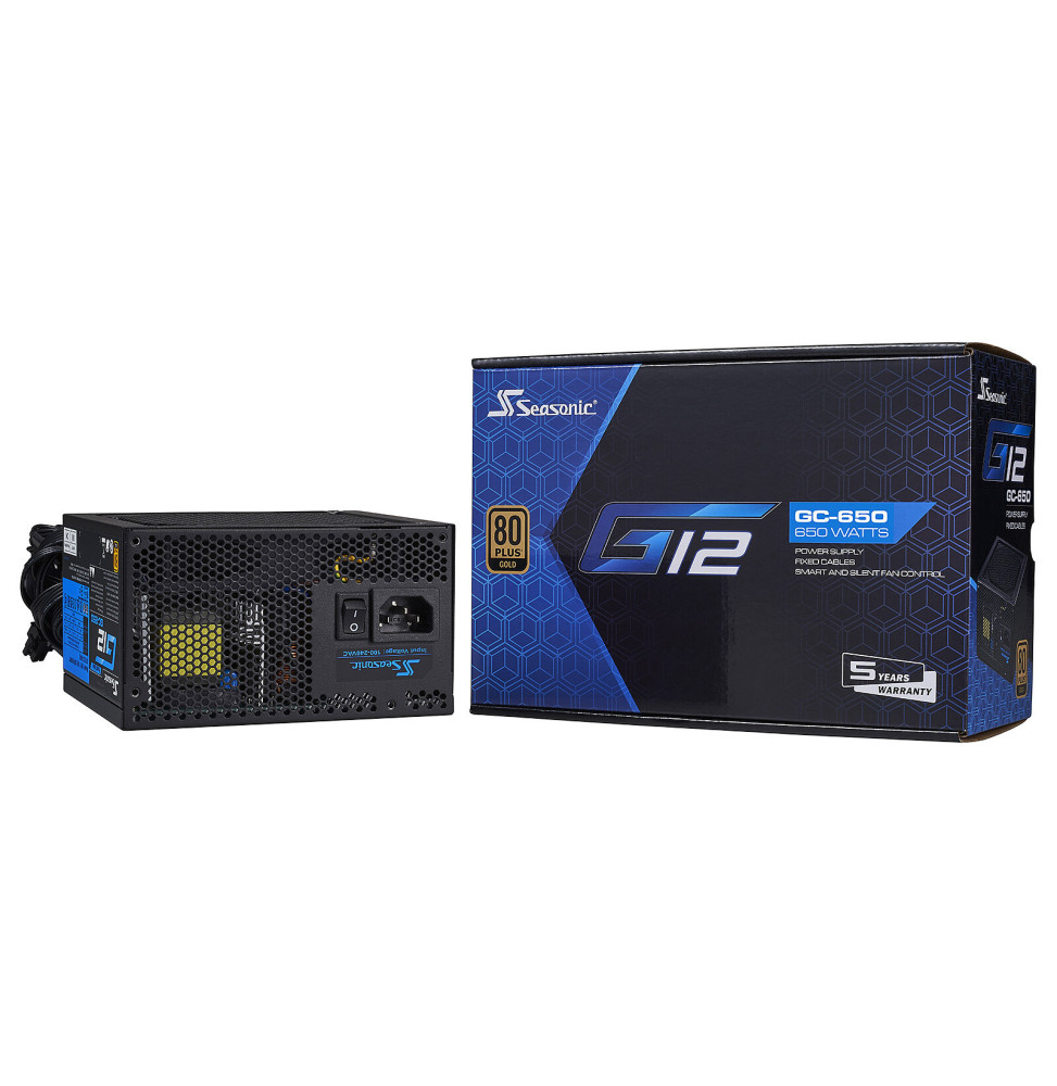 Alimentation PC Seasonic G12 GC-650 (2024)