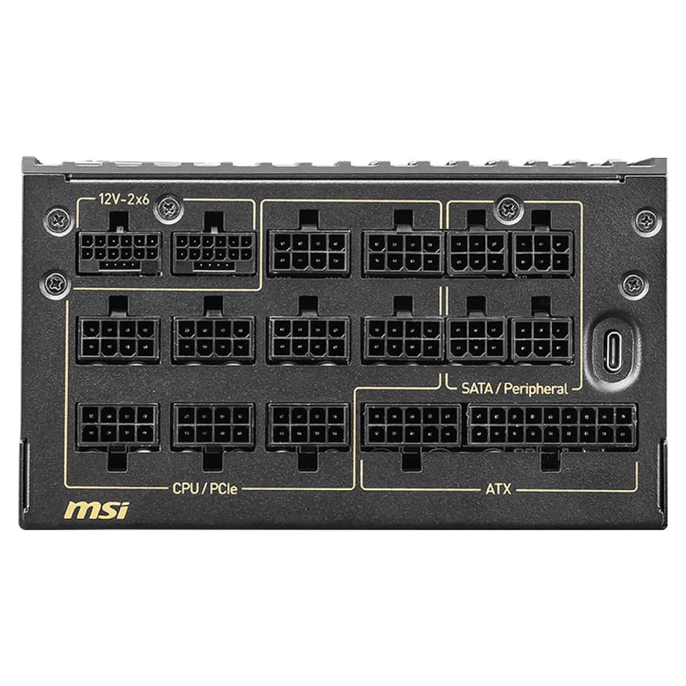 MSI MEG Ai1600T PCIE5 PC Power Supply — image 3