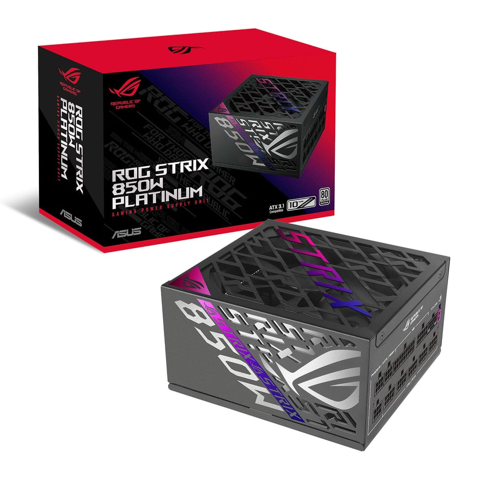 Alimentation PC ASUS ROG Strix 850W Platinum — image 1
