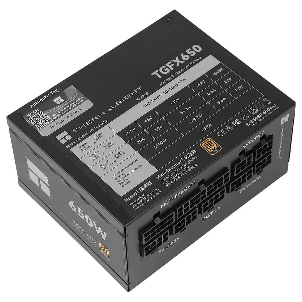 Alimentation PC Thermalright TGFX-650 — image 2