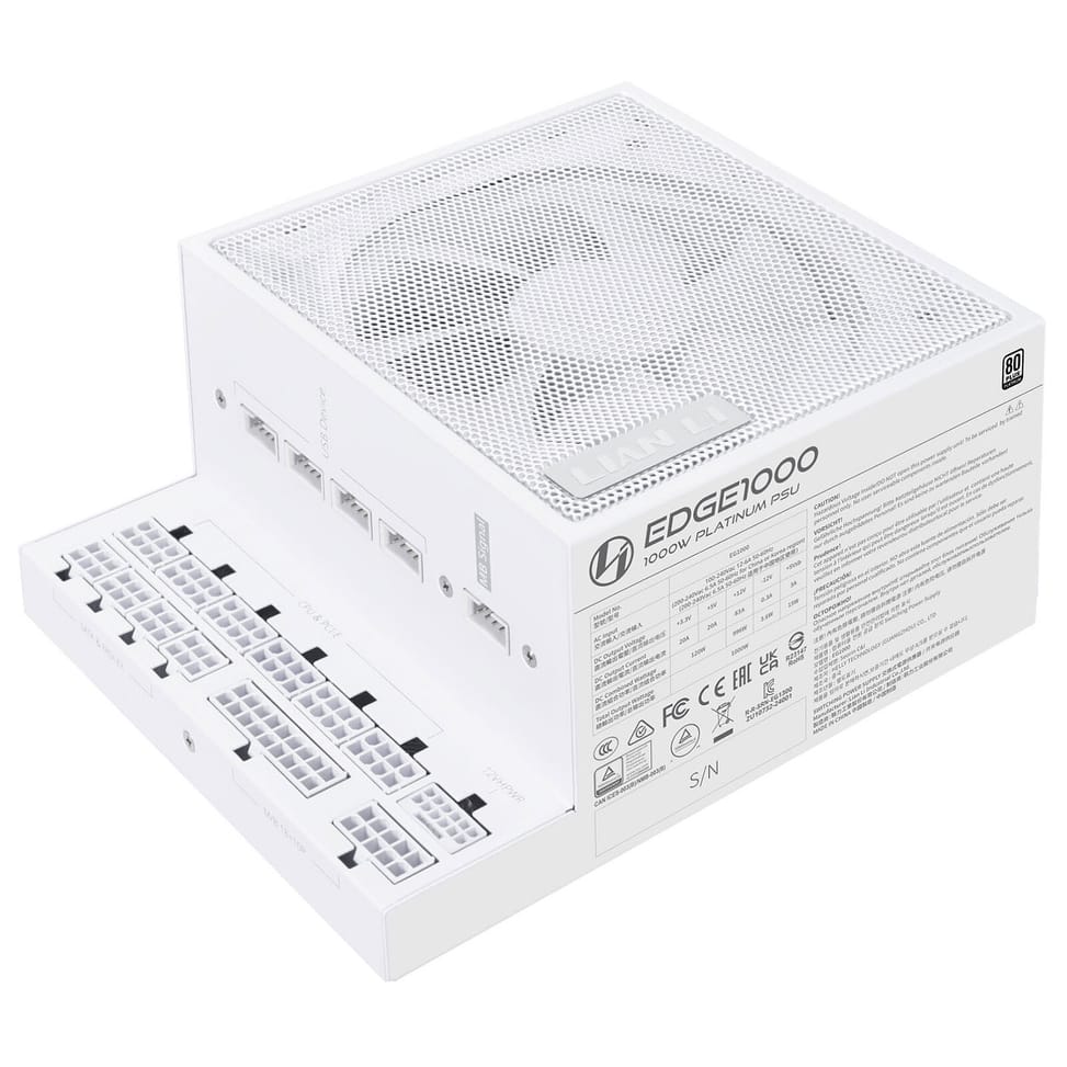 Alimentation PC Lian Li Edge 1000W 80PLUS Platinum - Blanc — image 4