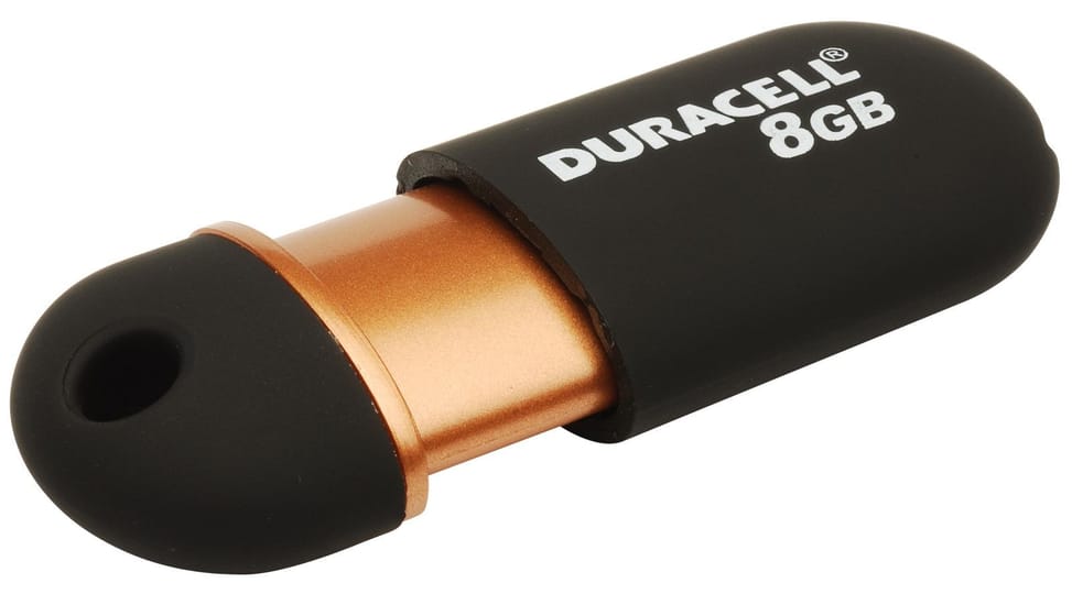 Clé USB Duracell Capless - Noir cuivre