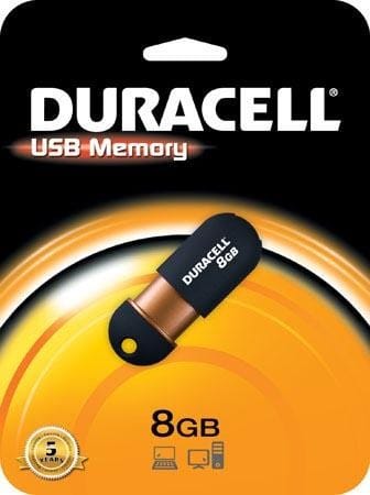 Clé USB Duracell Capless - Noir cuivre