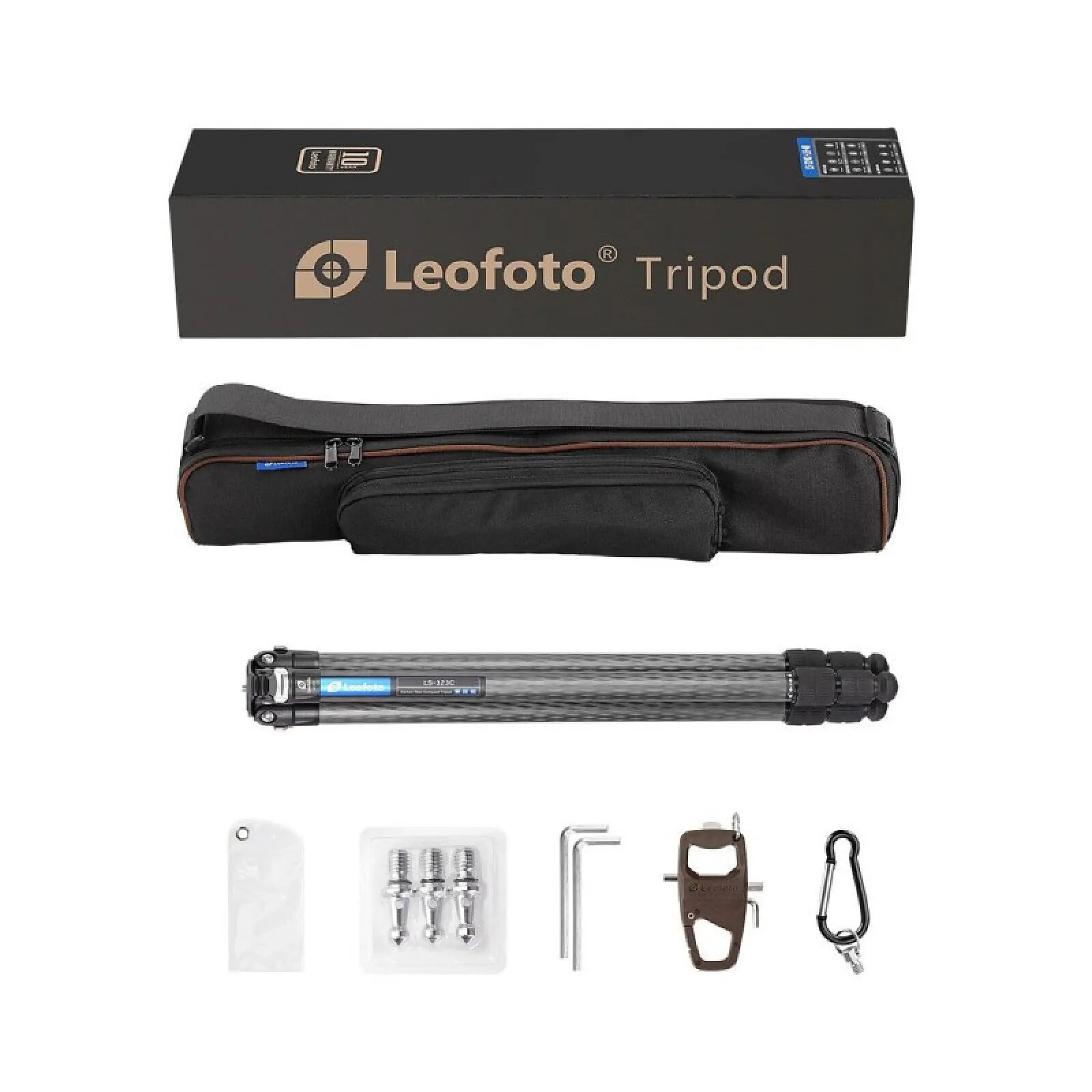 LEOFOTO - KIT RANGER trépied + tête pendulaire LS-365C + PG-1 + sac - La boutique Photo