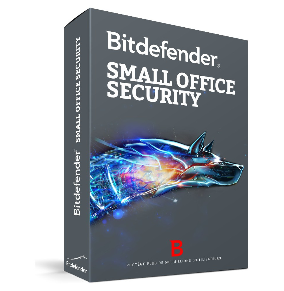 Bitdefender Small Office Security (console dans le Cloud) 1 an  / 1 serveur + 10 postes