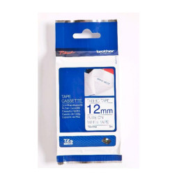 Ruban Brother d'étiquette tissu Bleu/Blanc  12 mm (TZFA3)