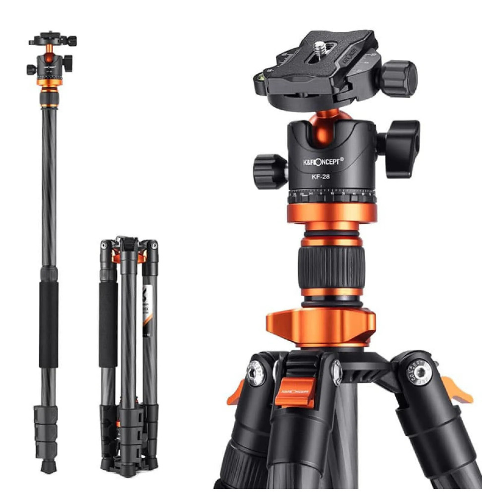 K&F Trepied carbone D254C1 + rotule BH-28L