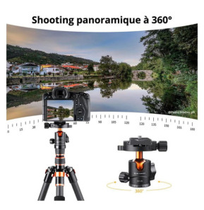 K&F Rotule 360 métal diamètre 25 mm