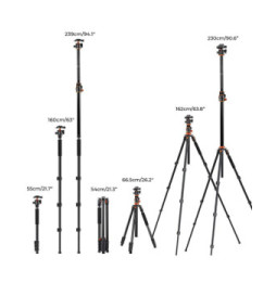 K&F Trépied aluminium + rotule 360 BH-28L