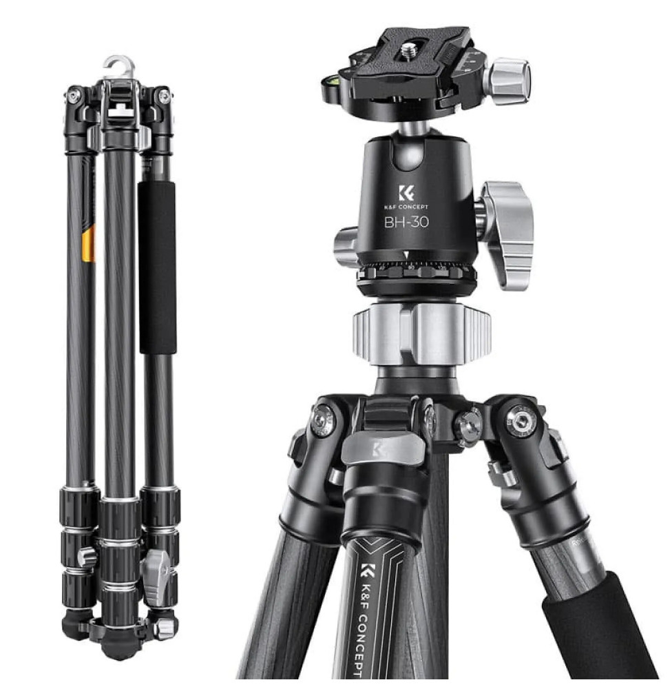 K&F Trepied carbone + rotule BH-30