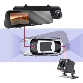 Avizar Dashcam Rétroviseur Écran Intégré Caméra Avant Caméra de Recul Full HD 1080p — image 3