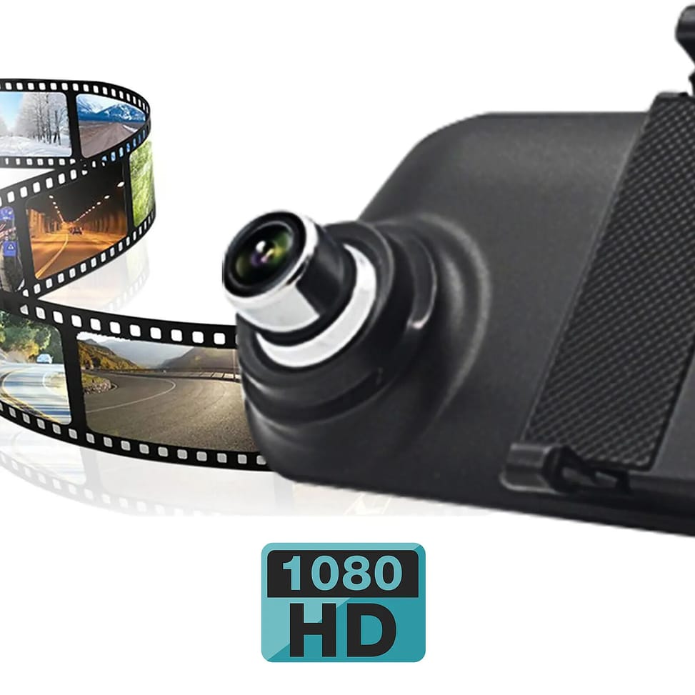 Avizar Dashcam Rétroviseur Écran Intégré Caméra Avant Caméra de Recul Full HD 1080p — image 4