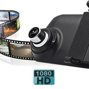 Avizar Dashcam Rétroviseur Écran Intégré Caméra Avant Caméra de Recul Full HD 1080p — image 4