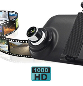 Avizar Dashcam Rétroviseur Écran Intégré Caméra Avant Caméra de Recul Full HD 1080p