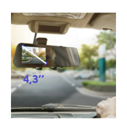 Avizar Dashcam Rétroviseur Écran Intégré Caméra Avant Caméra de Recul Full HD 1080p