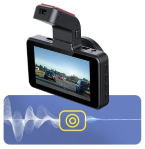 Avizar Dashcam avec Vidéo Ultra HD 1296p, Caméra Voiture avec Fonction Bluetooth