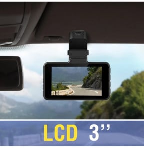 Avizar Dashcam avec Vidéo Ultra HD 1296p, Caméra Voiture avec Fonction Bluetooth