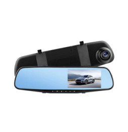Avizar Dashcam Voiture Rétroviseur Miroir DVR-01 Capteur G Écran TFT 5 Noir