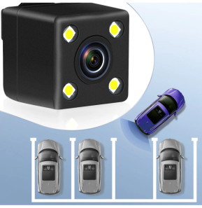 Avizar Dashcam Voiture Rétroviseur Miroir DVR-01 Capteur G Écran TFT 5 Noir