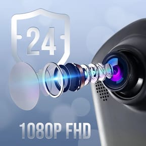 Avizar Dashcam Voiture Rétroviseur Miroir DVR-01 Capteur G Écran TFT 5 Noir — image 5