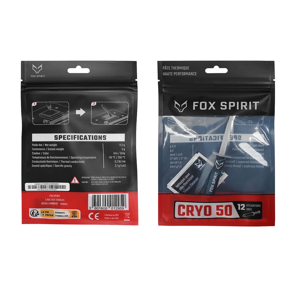 Pâte thermique Fox Spirit Cryo 50 — image 5