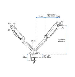 Advance ADV-ARM2 - Support 2 écrans