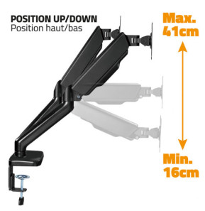 Advance ADV-ARM2M MecaMounts Dual - Support articulé 2 écrans