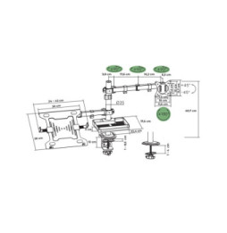 Advance XtendMounts Flex - Support 1 écran et PC Portable