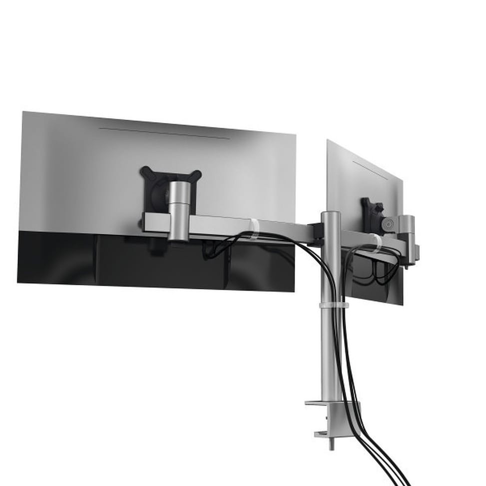 Durable Support de moniteur double avec bras pour 2 écrans — image 3