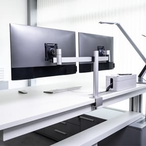 Durable Support de moniteur double avec bras pour 2 écrans — image 5
