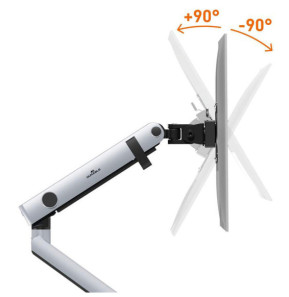 Durable Support de moniteur Select Plus pour 1 écran avec double système de fixation