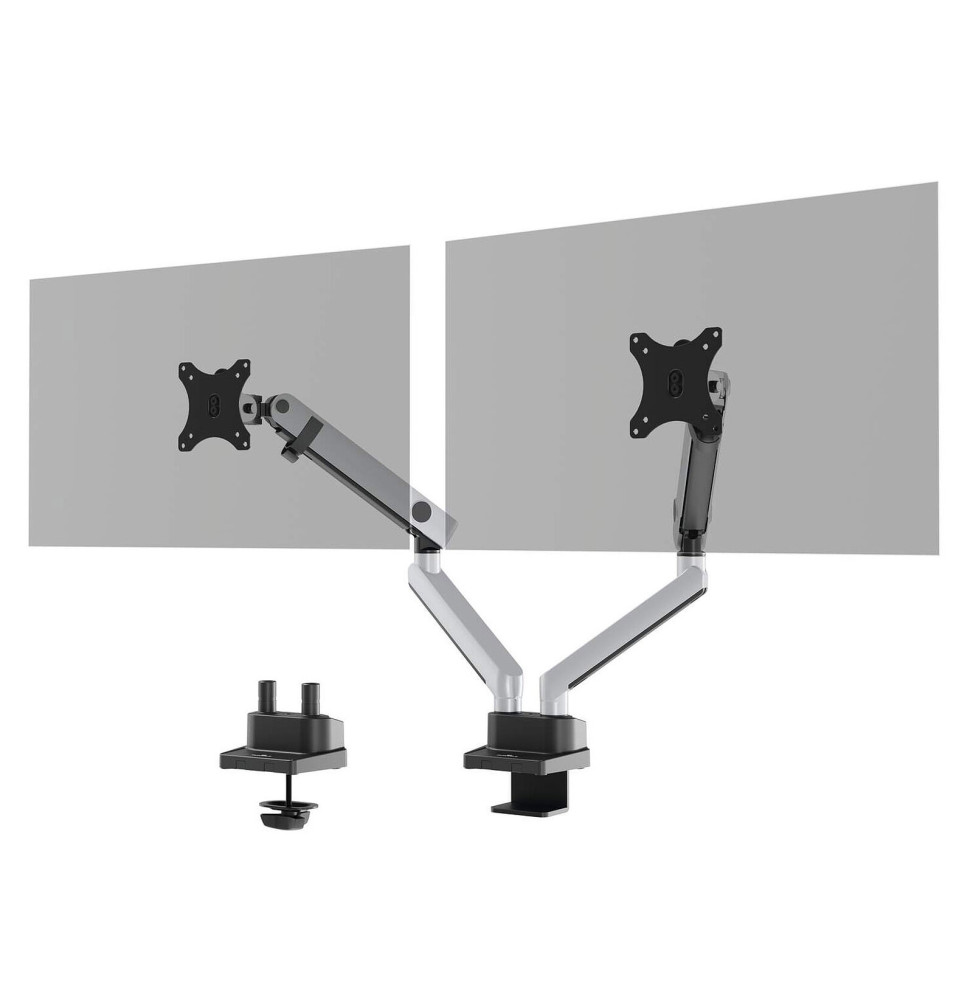 Durable Support de moniteur Select Plus pour 2 écrans avec double système de fixation