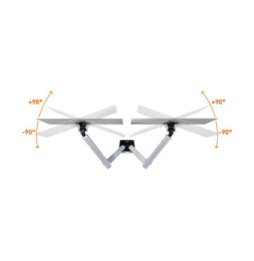 Durable Support de moniteur Select Plus pour 2 écrans avec double système de fixation