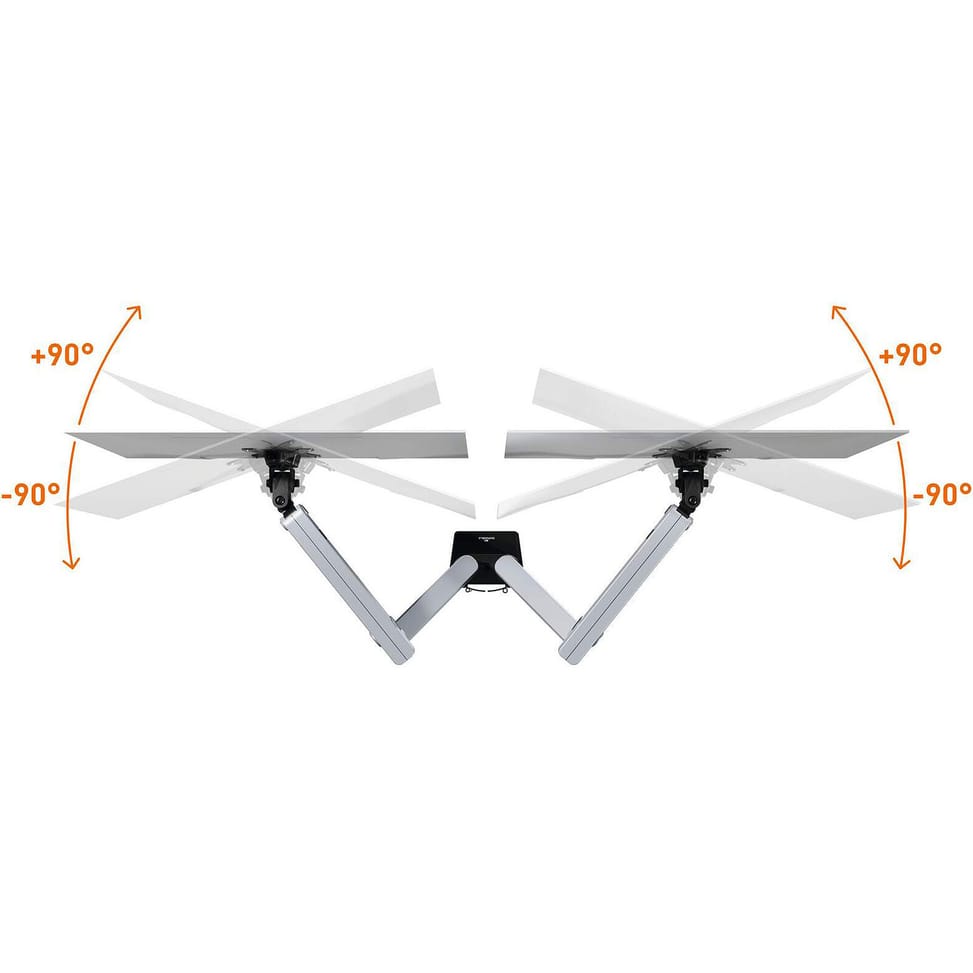 Durable Support de moniteur Select Plus pour 2 écrans avec double système de fixation — image 4