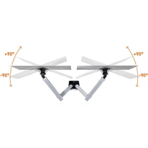 Durable Support de moniteur Select Plus pour 2 écrans avec double système de fixation — image 4