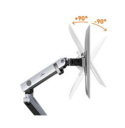Durable Support de moniteur Select Plus pour 2 écrans avec double système de fixation