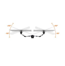 Durable Support de moniteur Select pour 2 écran avec double système de fixation
