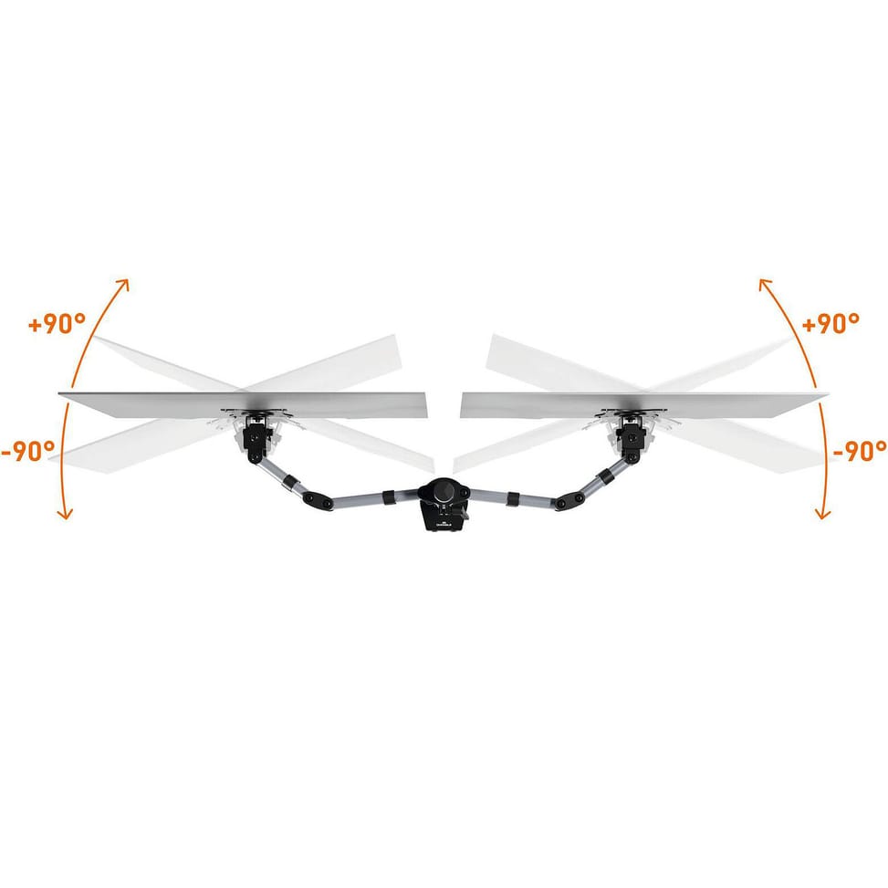 Durable Support de moniteur Select pour 2 écran avec double système de fixation — image 4