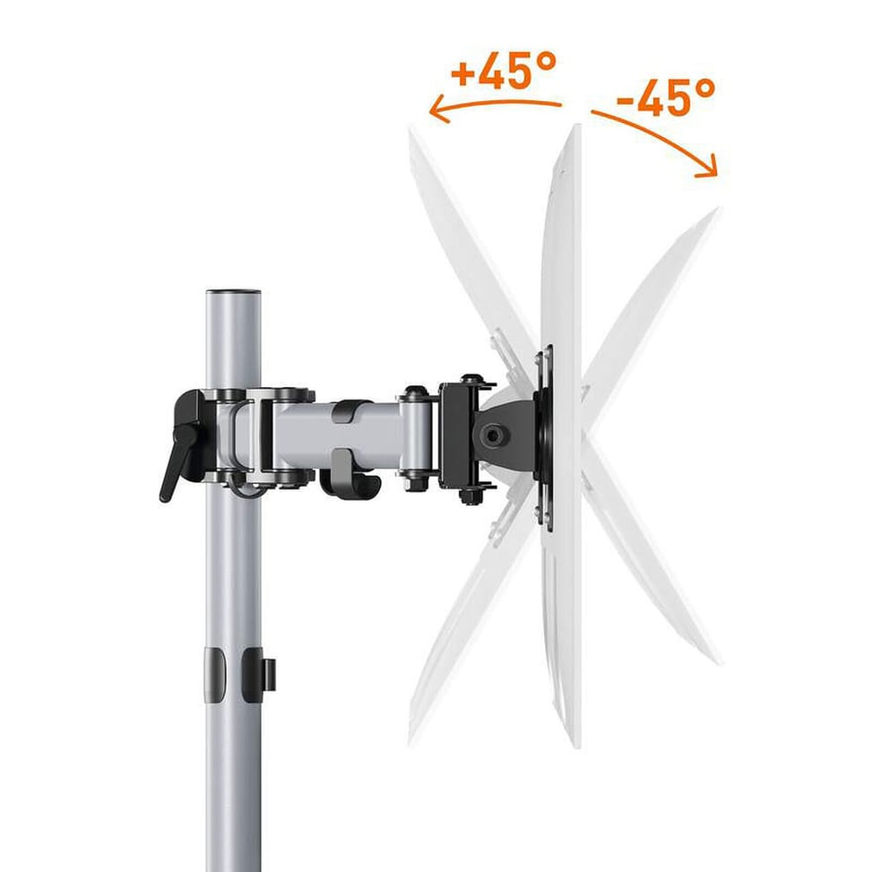 Durable Support de moniteur Select pour 2 écran avec double système de fixation — image 5