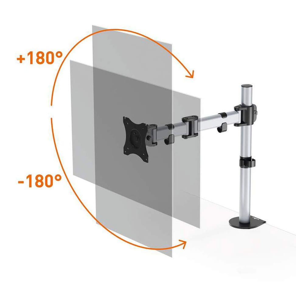 Durable Support de moniteur Select pour 1 écran avec double système de fixation — image 3