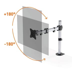 Durable Support de moniteur Select pour 1 écran avec double système de fixation — image 3